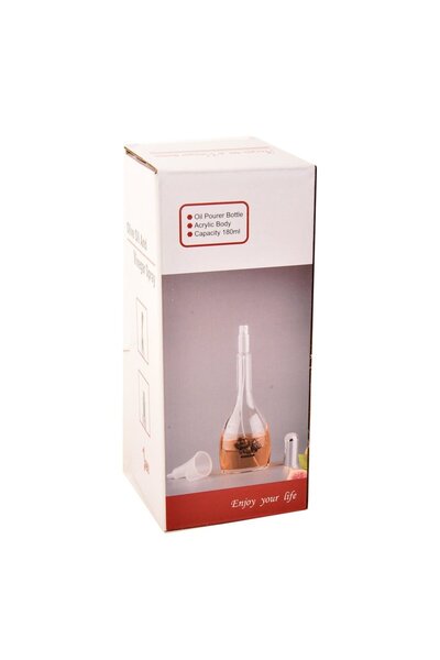 Generic Acrylic oil and vinegar dispenser with 180ml funnel