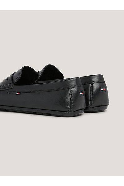 Tommy Hilfiger Men's Genuine Leather Shoes – Tommy Hilfiger Black on Heel Fm0Fm04810-Bds