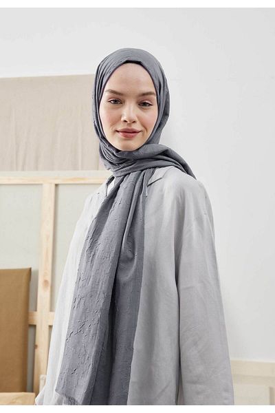 Fresh Bamboo Shawl - Cold Gray Color