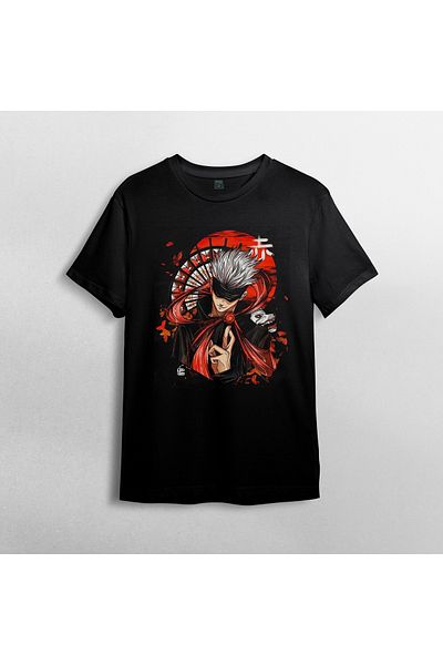 Pixxa Μπλουζάκι Unisex 100% βαμβάκι Jujutsu Kaisen Satoru Gojo Crew Neck Μοντέλο 6