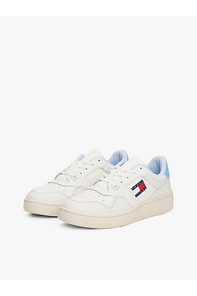 Tommy Hilfiger Dámské retro kožené basketbalové boty