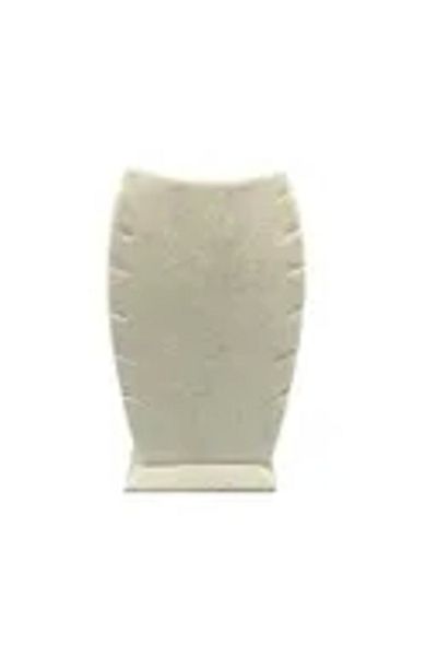 MeGass Dekor Κολιέ Dubai Model Suede Fabric Cream Χρώμα 18/9 cm - Βάση με αλυσίδα