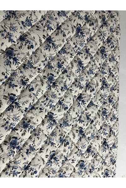 SAFYÜN Mavi Çiçekli Saf Yün Yorgan