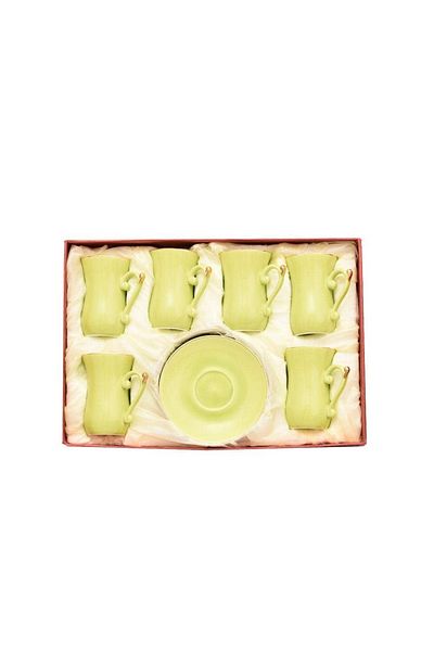 Generic 12-piece tea cup and saucer set