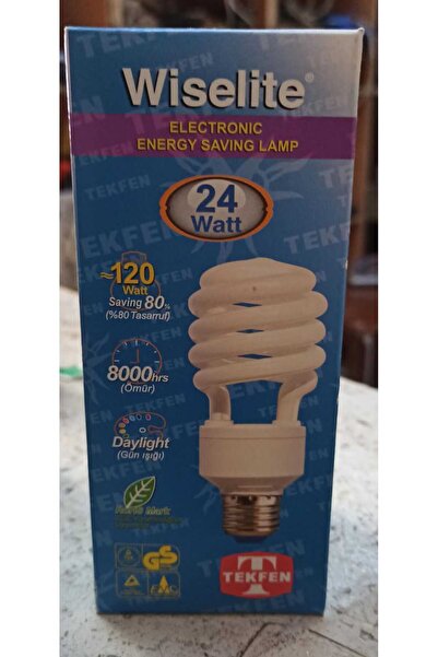 Wiselite Tekfen 24 Watt Tasarruflu Ampul