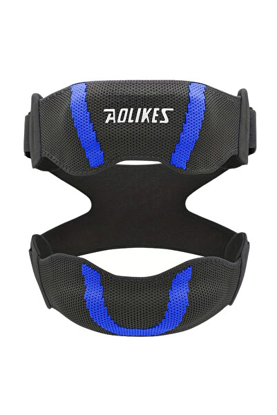 Aolikes دعامة ركبة سوداء وزرقاء قطعة واحدة لتخفيف آلام الركبة، حزام دعم للرضف...