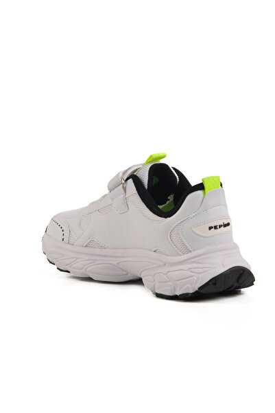 pepino White Velcro Mesh Lightweight Boys' Sports Shoes