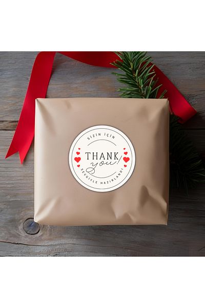 birikiyedi Thank You Sticker - 3.5 cm 105 Pcs Bird Adhesive Glossy