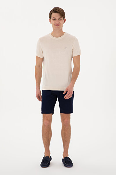 U.S. Polo Assn. Men's Slim Fit Crew Neck Stone T-Shirt 50306456-Vr049