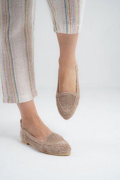 Beyond Dámské norkové slaměné úplety Daily Ballet Flats BYNDTRB01