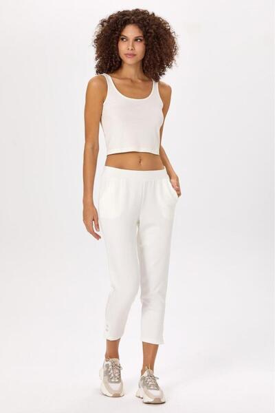 İKİLER Elastic Waist, Snap Detailed Pocket Trousers 025-2101
