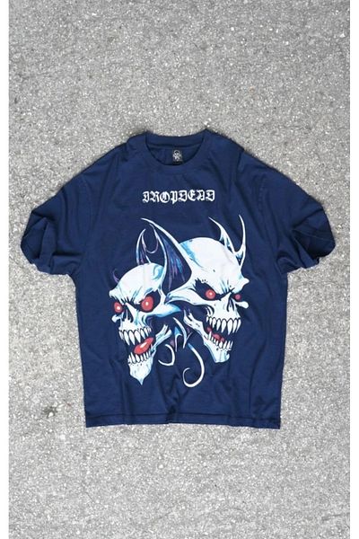 Overdrive Μπλουζάκι Unisex Dropdead Navy Blue Oversize