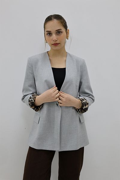 Zec Style Μπουφάν με σχέδιο Leopard με σόλα Polyviscon