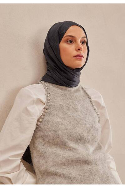 Fresh Anthracite Porto Jacquard Shawl