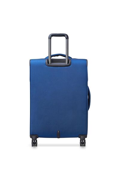 Delsey Optimax Lite 70cm Hardcase Expandable 4 Double Wheel Expandable Check-in Luggage Trolley Blue