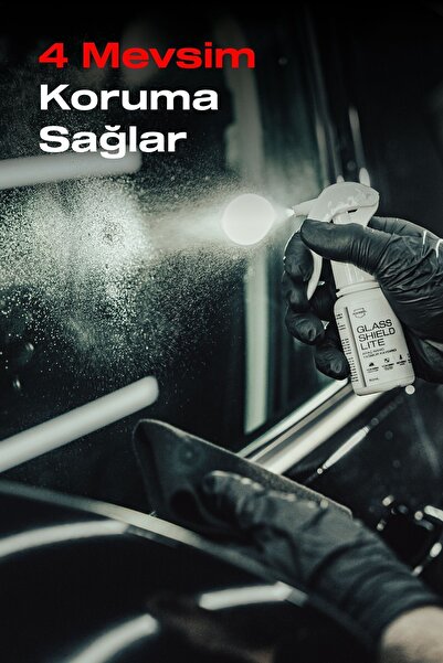 Nasiol Glasshield Lite Nano Yağmur Kaydırıcı-Cam Yüzey Seramik Kaplama Spreyi-1 Yıl Dayanım-50ml