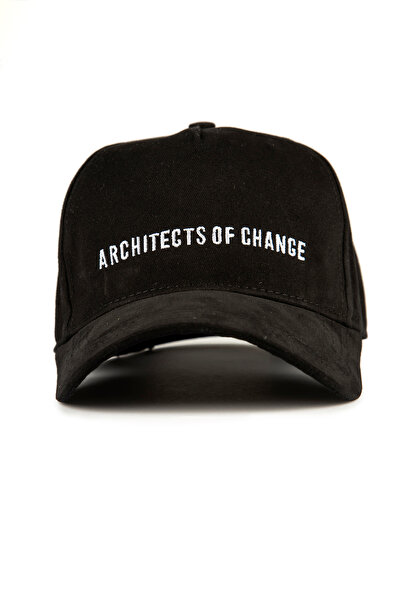 Unisex Pamuklu Kep – Architects of Change 77 | Nakışlı Şapka Siyah