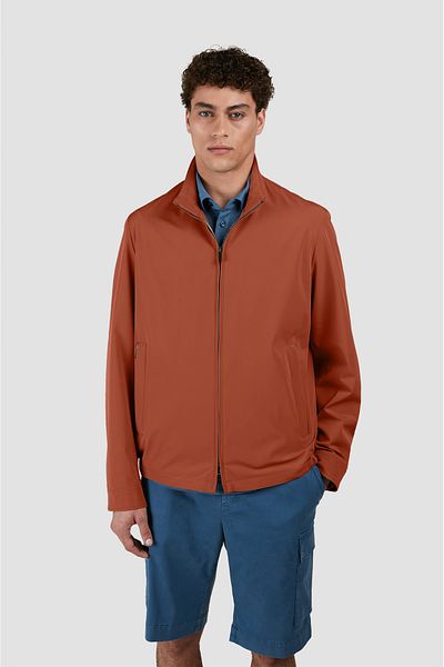PAUL&SHARK Men's Regular Fit Zippered Stand Collar Long Sleeve Red Jacket 25412000 -972