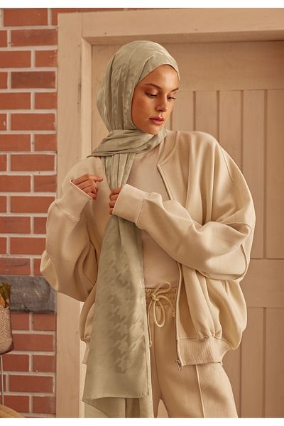 Fresh PUMPY JACQUARD SHAL NATURAL BEIGE