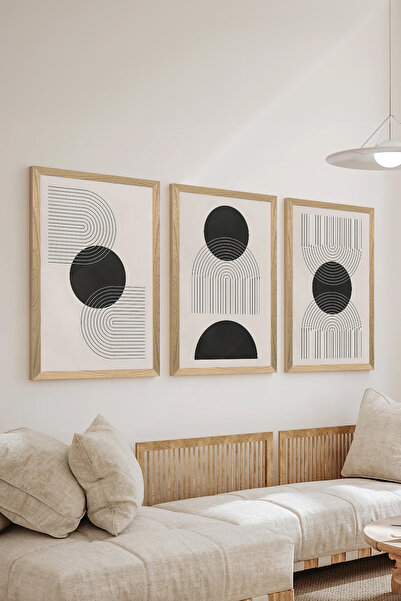 Artavessa 3 قطع من 3 إطارات خشبية بإطار خشبي بإطارات MDF للملصقات - طقم 51