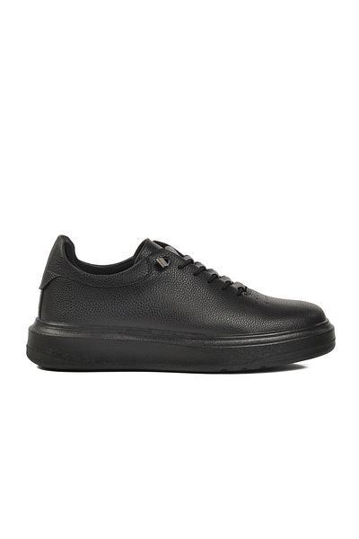 AYAKMOD Black Rubber Laced Men's Casual Shoes 404 m
