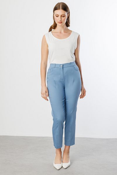 Ekol Narrow Leg Plus Size Trousers