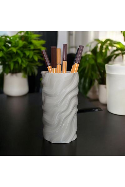 Home Tabletop Pen Holder and Brush Organizer– Desktop Organizer, Modern Decorative Pen and Brush Holder