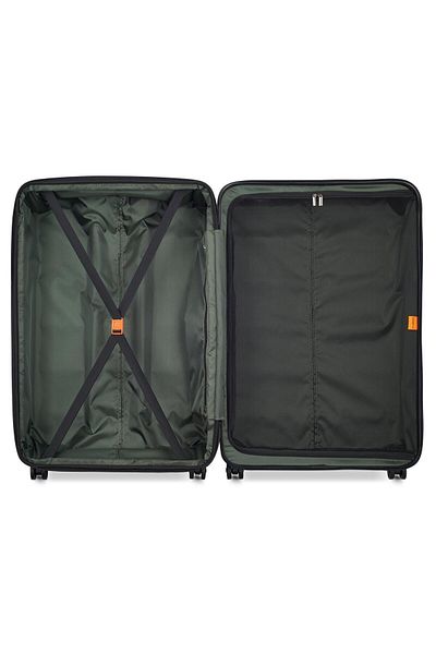 Delsey Citadel 82cm Hardcase 4 Double Wheel Expandable Check-In Luggage Trolley Khaki / Orange Zip
