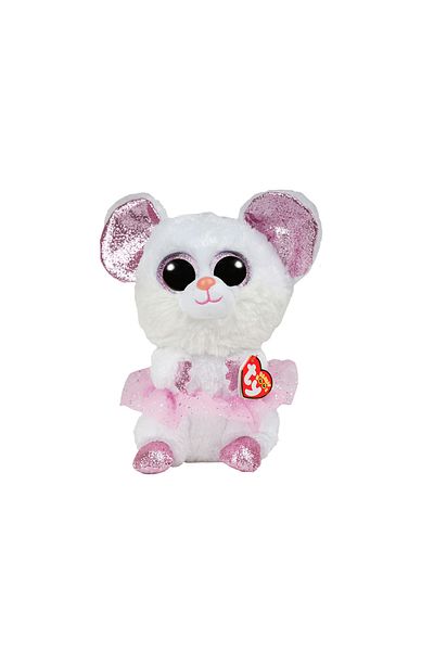 TY Peluş Ty Beanie Boo Nina Ballerina White Mouse 24 Cm