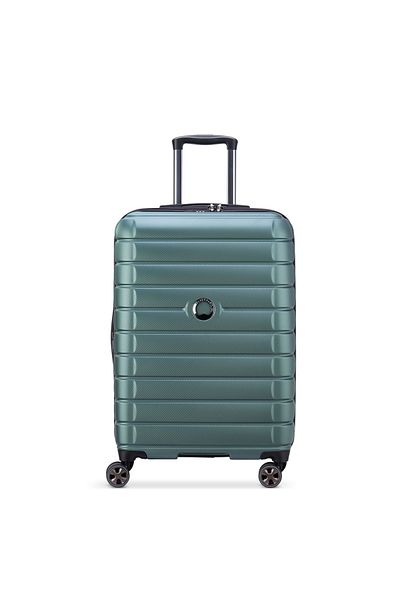 Delsey Helium Shadow 5.0 70cm Hardcase Expandable 4 Double Wheel Check-in Luggage Trolley Green