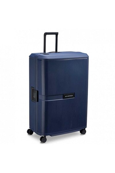 Delsey Stone 82cm Hardcase 4 Double Wheel Check-in Lugggae Trolley Navy
