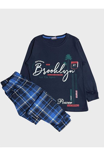 ALİŞ KİDS Палто за момче, 100% памучен пухкав костюм Brooklyn с шест ръкава, подходящ за сезона