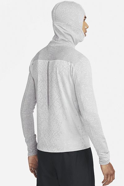Nike Therma Fit Adv Run Division Pnncle Mid Hoodie Ανδρικό φούτερ για τρέξιμο με αντανακλαστικό γκρι
