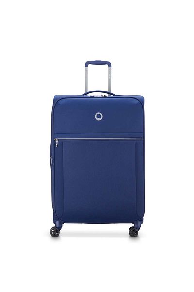 Delsey Brochant 2.0 78cm Hardcase Expandable 4 Double Wheel Check-In Luggage Trolley Blue