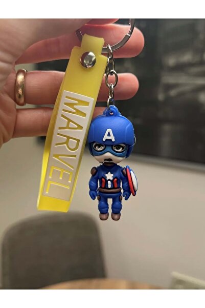 panda hediyelik Μπρελόκ Captain America Marvel σιλικόνης