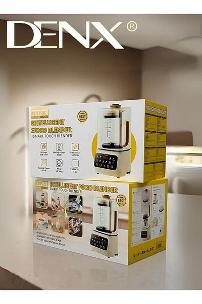 Denx 600W 1.5L Smart Food Blender, Smart Touch Blender, Quiet Blender, Smoothie Maker
