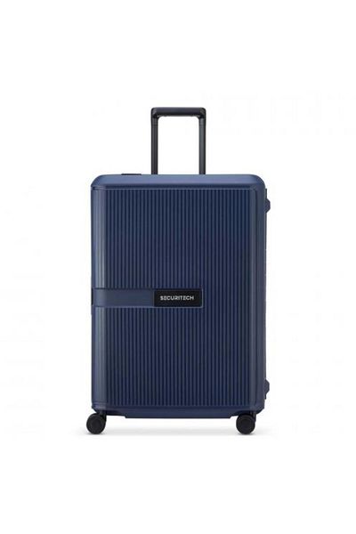 Delsey Stone 70cm Hardcase 4 Double Wheel Check-in Lugggae Trolley Navy
