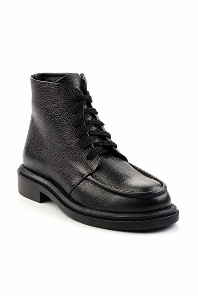 Bambi Siyah Rolaks Hakiki Deri Erkek Bot & Bootie E02600122203