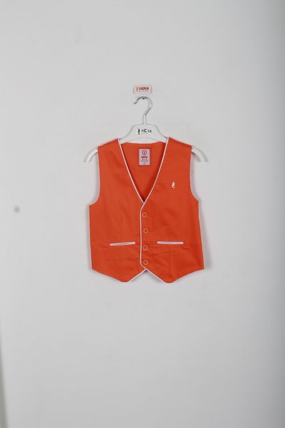 incity Boy's Sea Horse Logo Detailed Vest