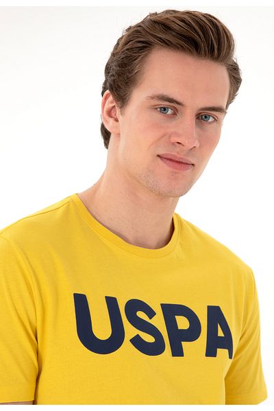 U.S. Polo Assn. يو اس بولو اسن. تيشيرت رجالي لركوب الدراجات بقصة عادية DMK.GEARTY025.