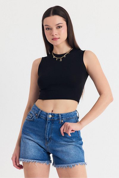 Rays Black 318 Model Short Tank Top