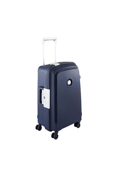 Delsey Belfort Plus 55cm Hardcase 4 Double Wheel Cabin Luggage Tr Blue