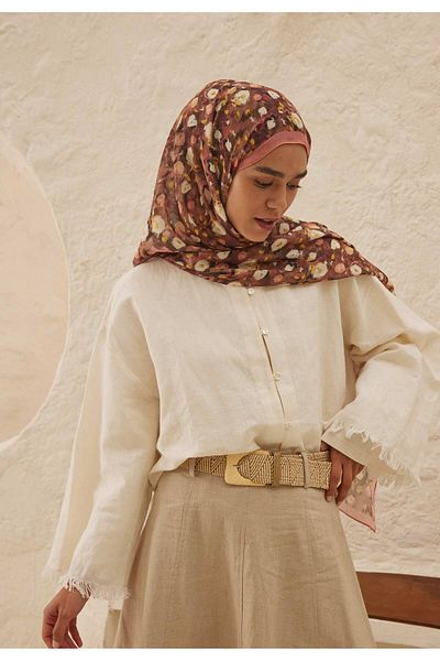 Fresh Agnes Patterned Rami Shal - Rose