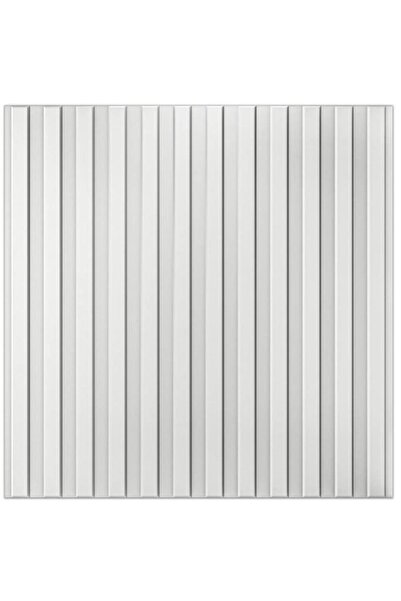 Renkli Duvarlar White 3D Abs Pvc Wall Panel 1m² 4 Pcts 50cm X 50cm Durable Wipeable