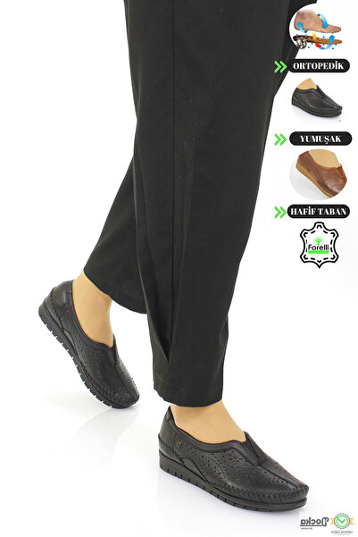 Forelli Kadın Tam Ortopedik Hakiki Deri Yazlık Anne Ayakkabısı F5Z/YA2349