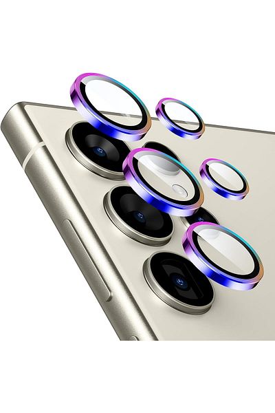 AWH Camera Lens Protector for Samsung Galaxy S24 Ultra, Scratch-Resistant, 1 Set (Chromatic)