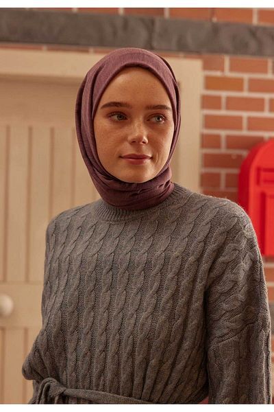 Fresh Comfortable Algodon Shawl - Plum