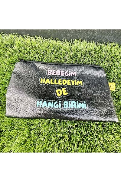 panda hediyelik Fun Funny Leather Wallet