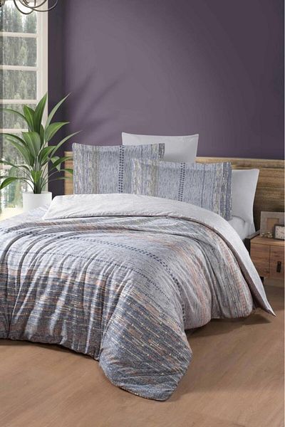 Luoca Patisca RANFORCE DOUBLE PERSONAL Duvet Cover Set EFONTE STONE