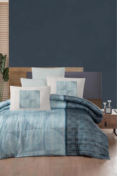 Luoca Patisca PRINTED SATIN DOUBLE PERSONAL Duvet Cover Set HACKER MINT